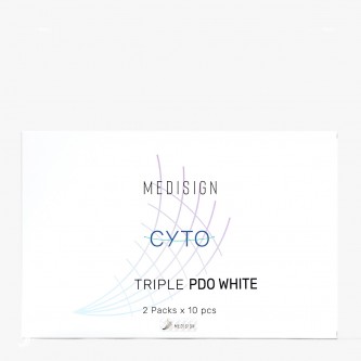 MEDISING CYTO THREAD TRIPLE PDO WHITE THREADS 10 pcs.