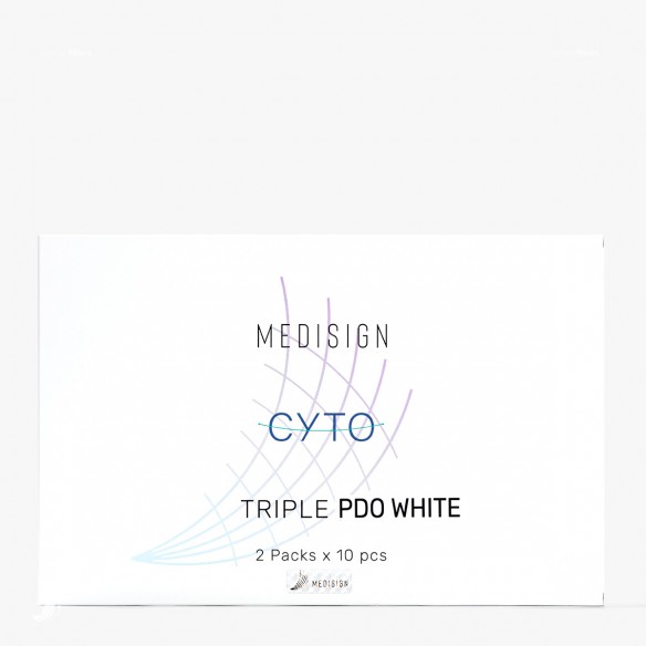 MEDISING CYTO THREAD TRIPLE PDO WHITE THREADS 10 pcs.
