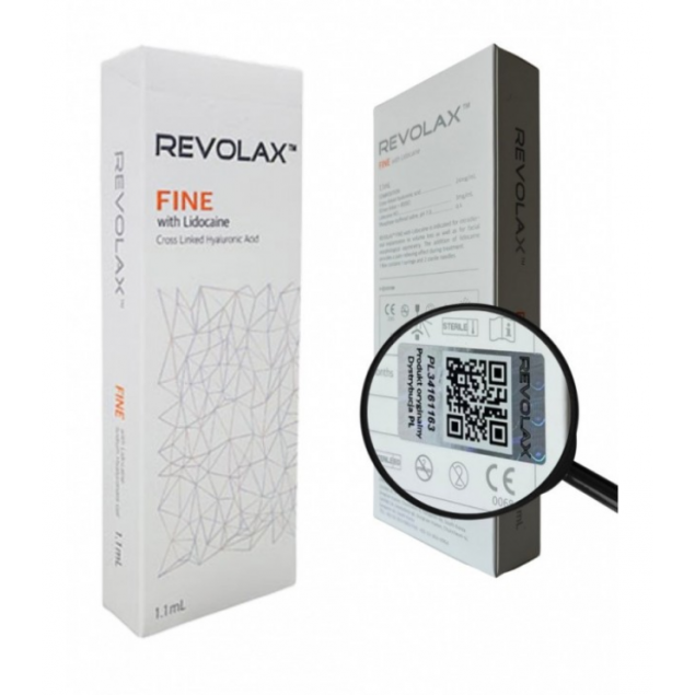 REVOLAX™ FINE LIDOCAINE 10x1,1 ml – Hurtownia estetyczna Center Fillers