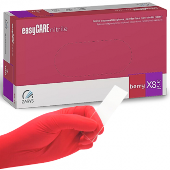 Rękawiczki medyczne Zarys EasyCare (XS, malinowe)