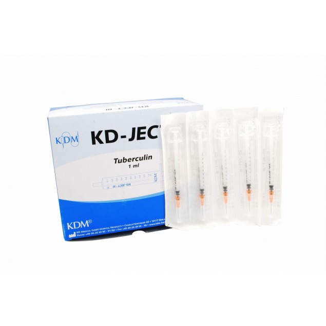 Strzykawki tuberkulinowe KD-Ject 1 ml / igła 0,5x16