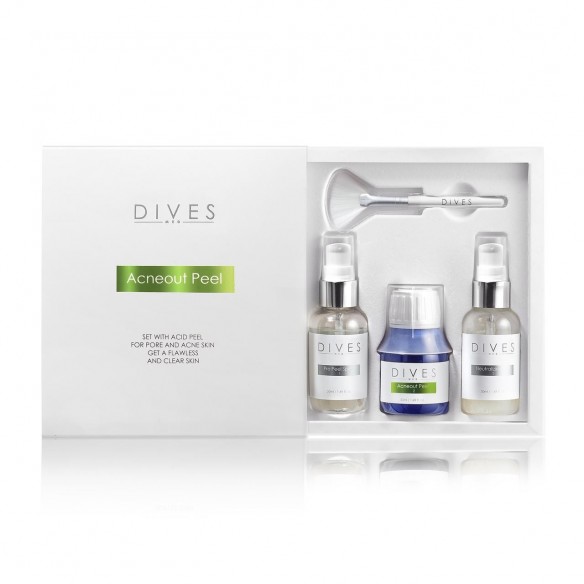 DIVES MED - SET ACNEOUT PEEL - KOMPLEKS KWASOWY NA TRĄDZIK 50ML
