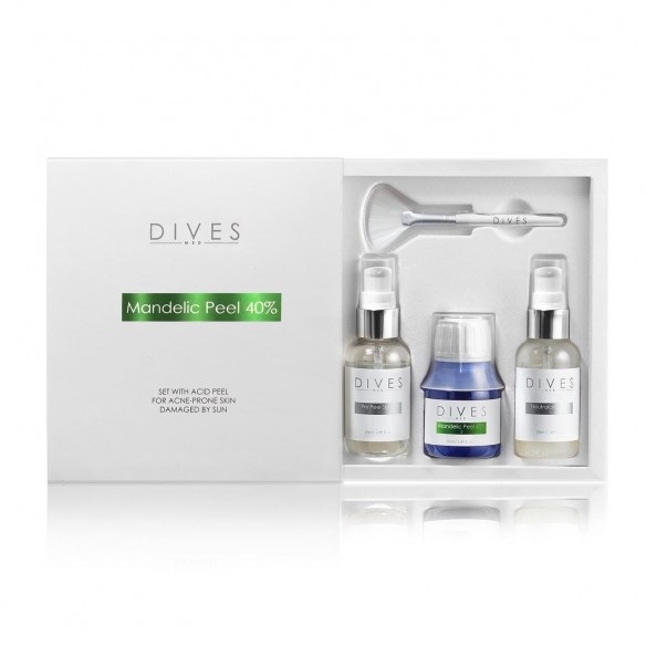 DIVES MED - SET MANDELIC PEEL 40% - KWAS MIGDAŁOWY 50ML