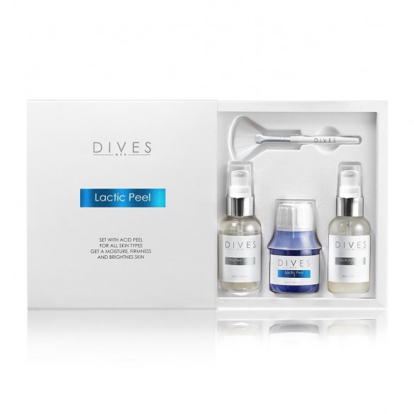 DIVES MED - SET LACTIC PEEL - LIFTINGUJĄCY KWAS MLEKOWY + DMAE 50ML